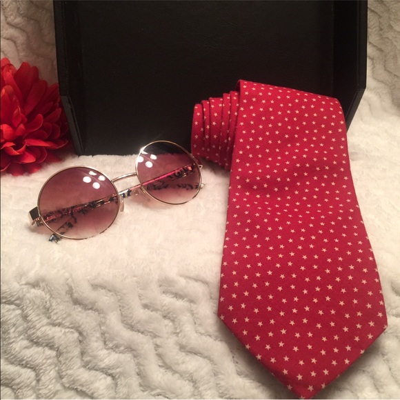 ✔️FoxTrot America Cranberry Red Necktie - Picture 5 of 5